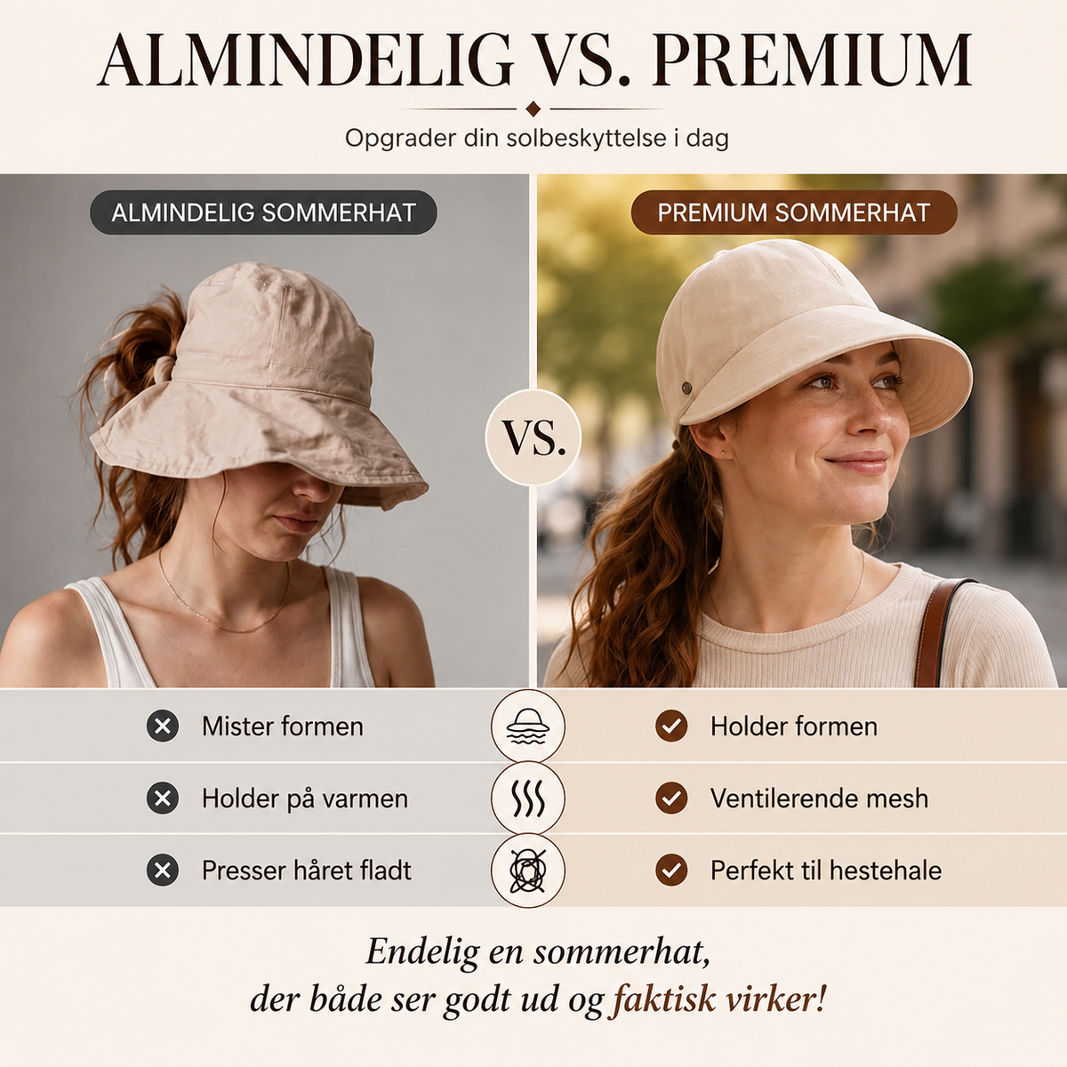 THE SOLÈA | Elegant sommerhat med bred skygge